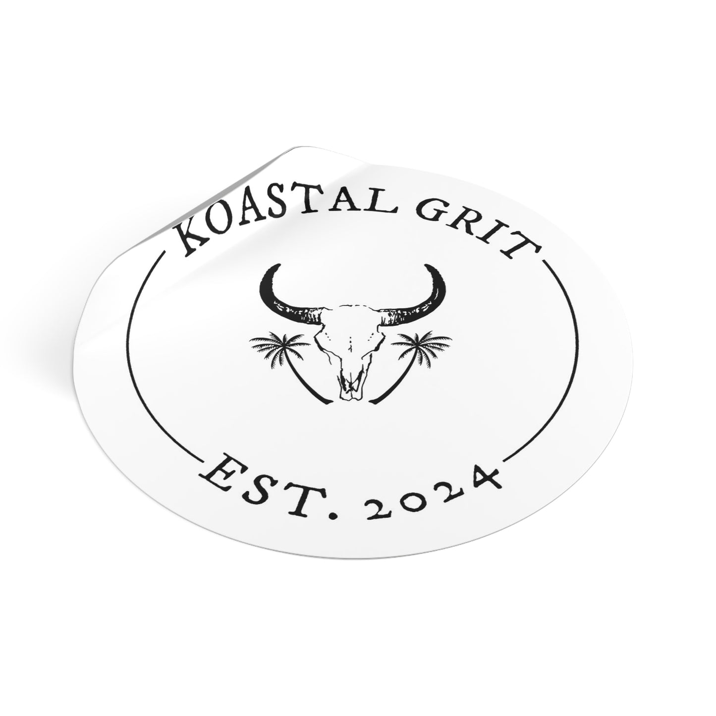 Koastal Grit Round Vinyl Sticker