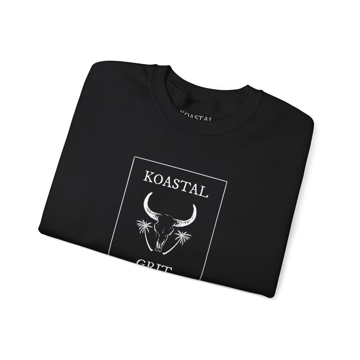 Koastal Grit Black Crewneck Sweatshirt